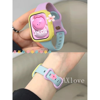 ซิลิโคน ซิลม S11 สําหรับ Apple Watch 2 49 มม. ชุด 9 41/45 มม. 40/44 มม. 38/42 สําหรับ iWatch 1-8