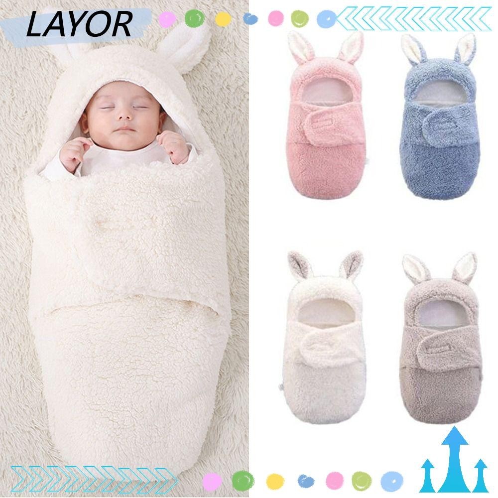 Lay ถุงนอนผ้าห่ม มีฮู้ด สําหรับเด็กทารกแรกเกิด 0-6 เดือน