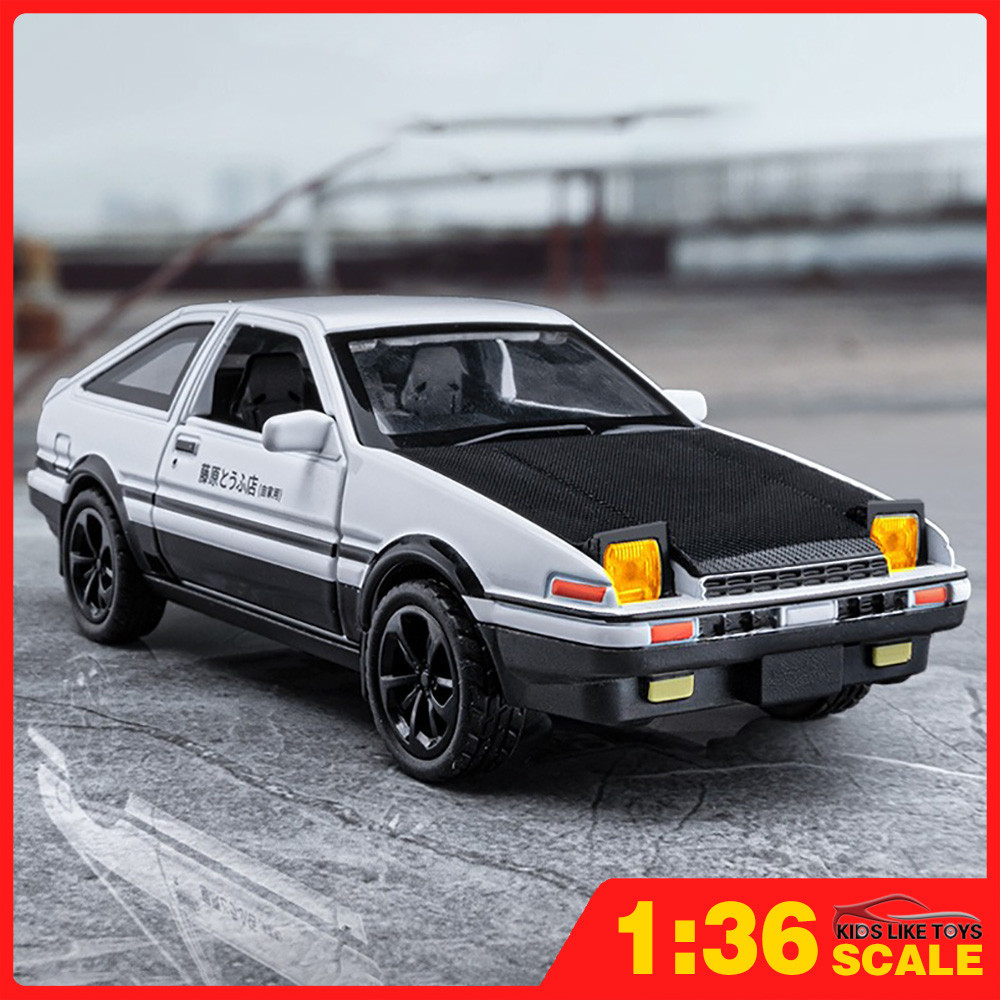 Klt โมเดลรถยนต์ 1:36 Toyota AE86 โลหะผสม ของเล่นสําหรับเด็ก