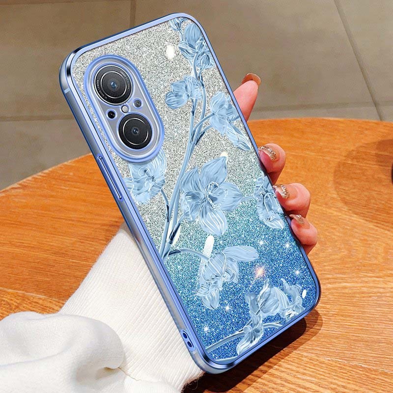 ปลอกสําหรับ Huawei Honor X7B X7A X7 Play 30 40 50 60 Plus Play 8T Bauhinia Glitter Powder กันกระแทกโทรศัพท์ป้องกันกรณีฝาครอบ