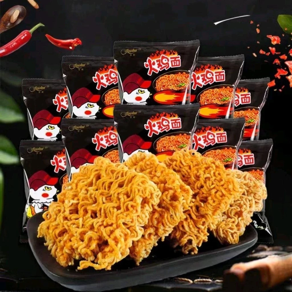 ยกลัง 100 ห่อ มาม่าจิ๋วทานเล่นรสไก่เผ็ดเกาหลี ห่อละ 17 กรัม