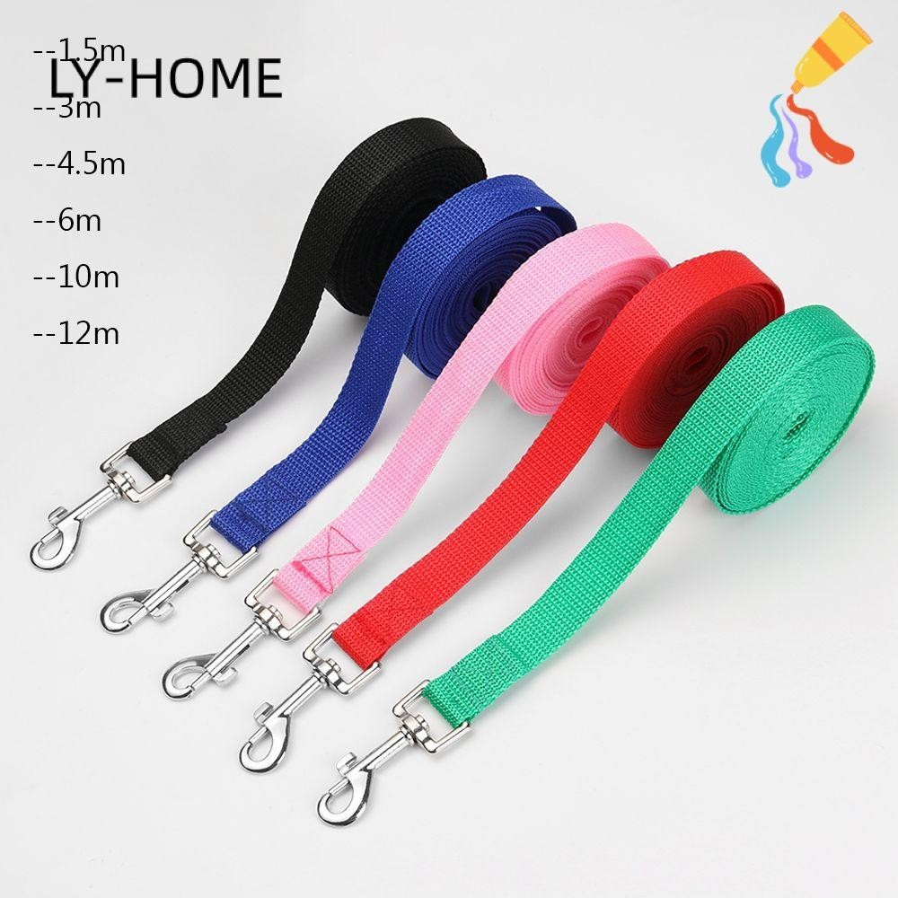 LY Colorful Lead Strap Flexible Traction Rope Dog Leash Fashion Dogs Cats Nylon Belt Pet Supply Puppy Collar Walking Training/Multicolor