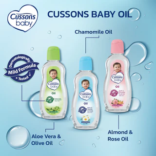 (1 แถม 1 ) Cussons Baby Oil 100/200 ml. คัสสัน เบบี้ออย เบบี้ออยล์ ออยทาผิว ให้ผิวนุ่มชุ่มชื่นน่าสัมผัส ซึมซาบเร็ว