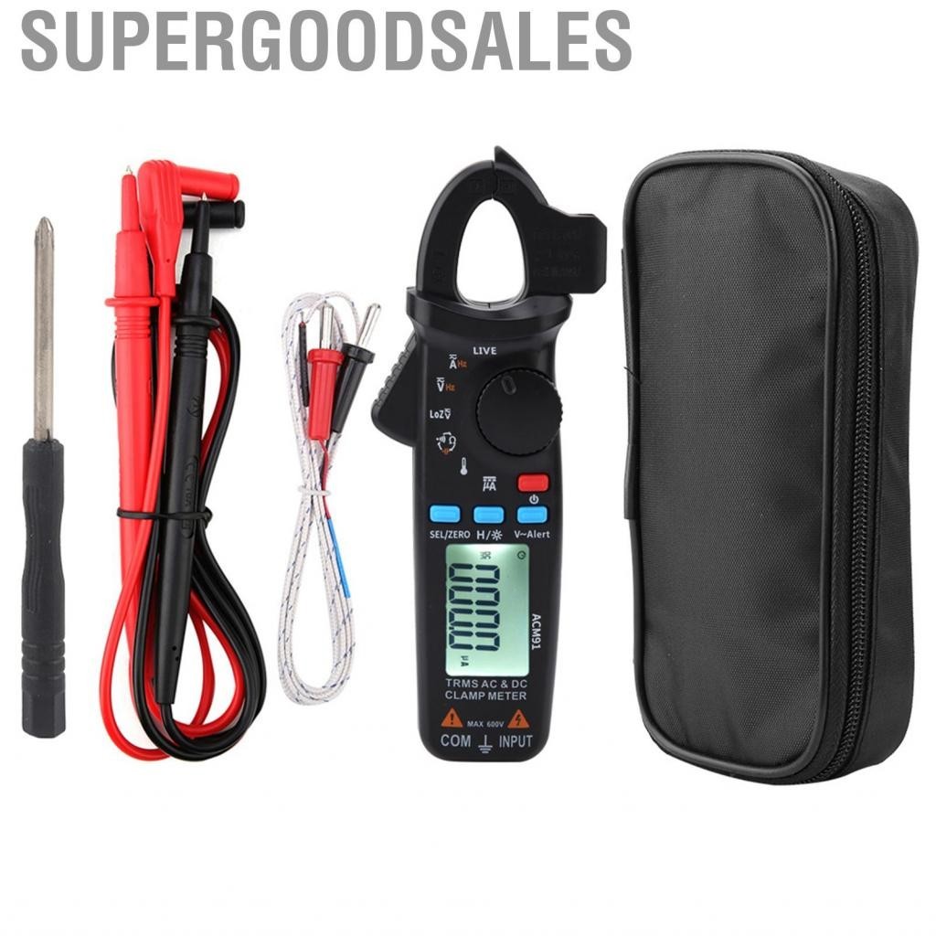 Supergoodsales ACM91 1mA AC/DC Current Digital Clamp Meter True RMS 6000 Counts Tester
