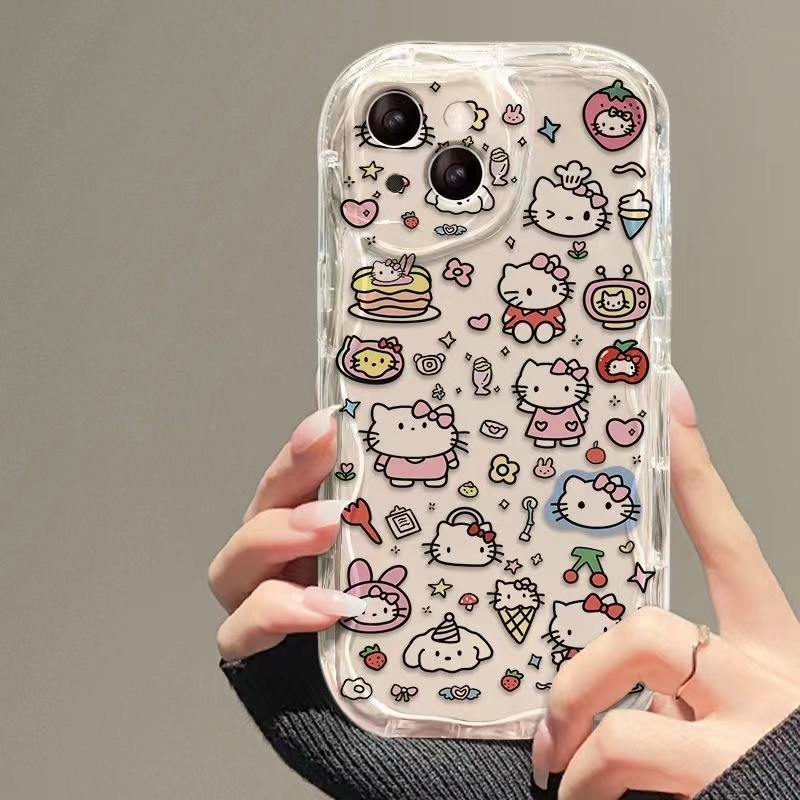 การ์ตูน Hello Kitty แมวน่ารักสําหรับ Honor 400 สมาร์ท 400 Lite X8C 4G X6C X7D X9D โปร่งใส TPU เคสโทร