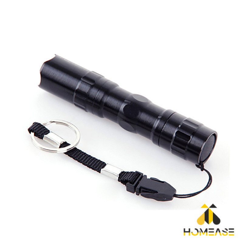 HA ไฟฉาย LED พร้อมสายคล้อง สำหรับพกพา ใช้ถ่าน AA 1 ก้อน ไม่แถมถ่าน portable flashlight
