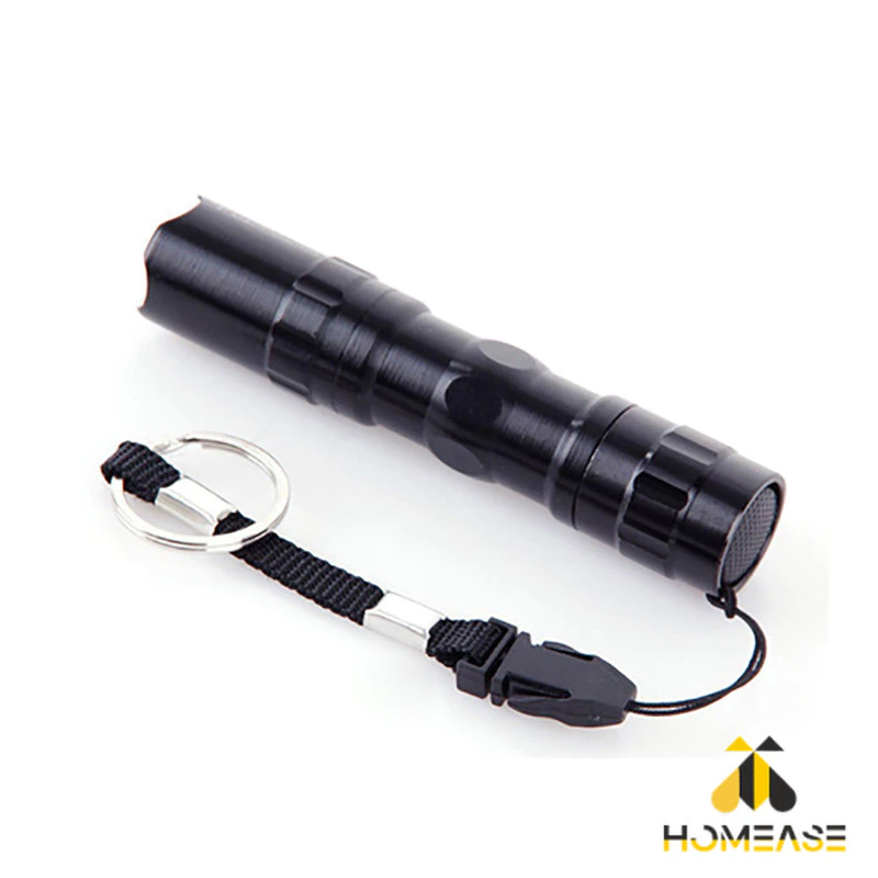 HA ไฟฉาย LED พร้อมสายคล้อง สำหรับพกพา ใช้ถ่าน AA 1 ก้อน ไม่แถมถ่าน portable flashlight