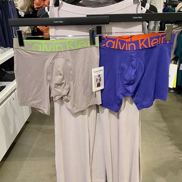 กางเกงใน ck กางเกงใน กางเกงบ็อกเซอร์ขนาดกลาง CK Calvin Klein Men's Elastic Contrasting Signature Belt NB3657