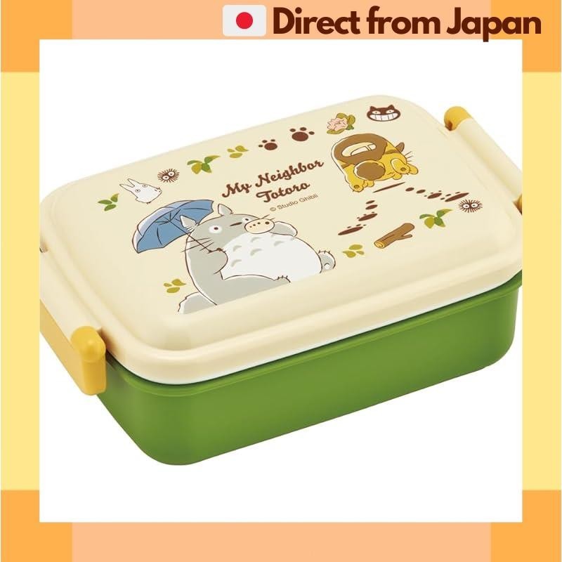 [Direct from Japan] Skater Children's Bento Box, 1-tier, 450ml, Fluffy, Dome-shaped, My Neighbor Totoro, Cat Bus, Studio Ghibli, Antibacterial, Children's, Made in Japan RBF3ANAG-A