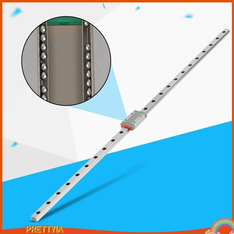 [ Prettyiath ] Linear Guide Rail with Carriage Slider Block Mgn12 Professional Replacement Linear Motion Slide Rail สําหรับการวัดความแม ่ นยํา