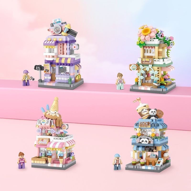 บล็อกของเล่น Loz Mini Street View โมเดลตัวต่อ