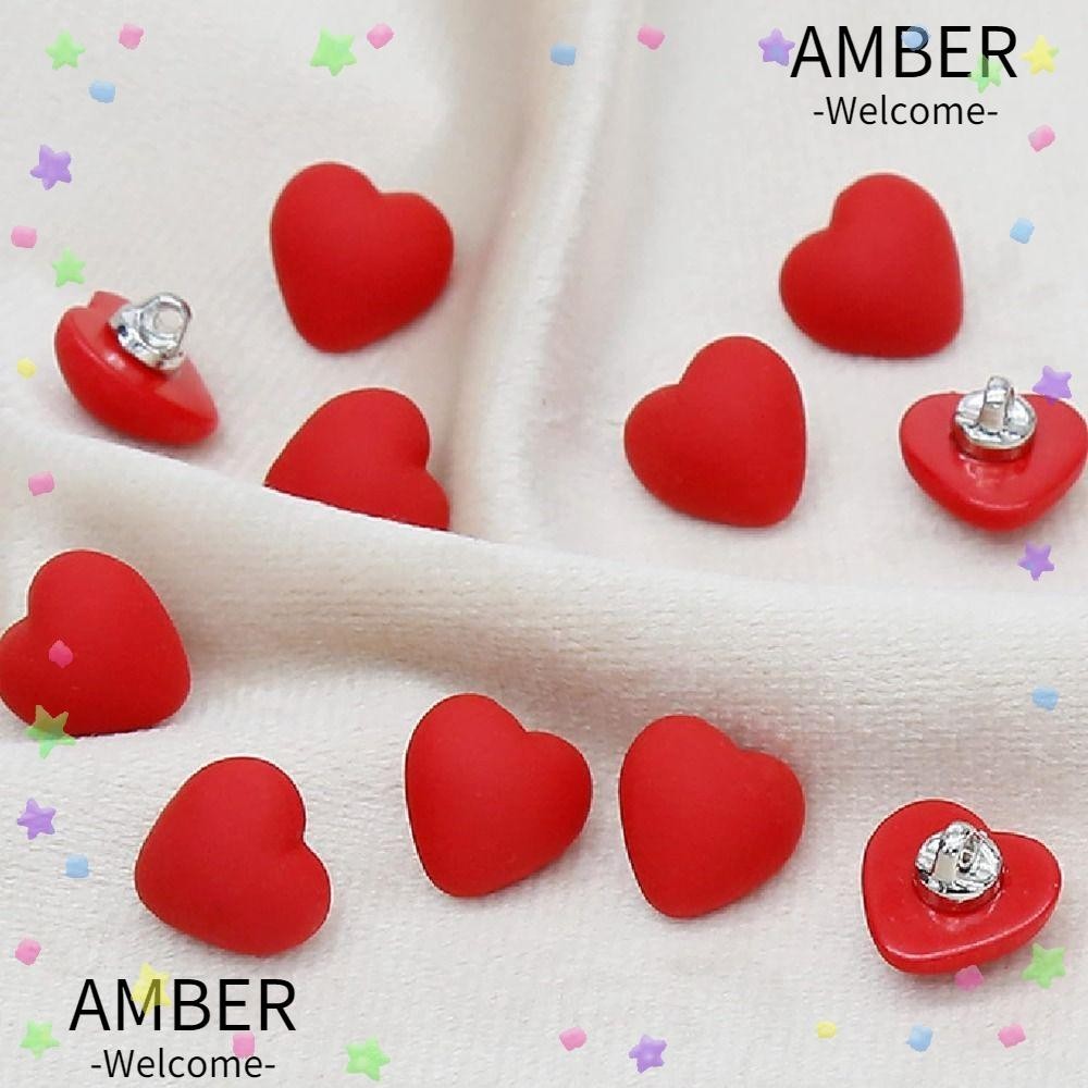 Amber น ่ ารักรูปหัวใจตกแต ่ งปุ ่ ม , เรซิ ่ นสีแดงรูปหัวใจ DIY เย ็ บหัตถกรรมปุ ่ ม , Little Heart ปุ ่ ม 12 มม.รูปหัวใจ Candy ปุ ่ มที ่ มีสีสันสําหรับเย ็ บเสื ้ อ