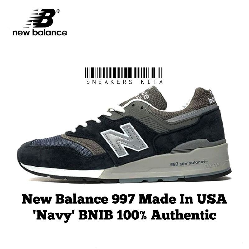 รองเท ้ า New Balance 997 USA Navy M997NV ของแท ้ 100 % TA2S