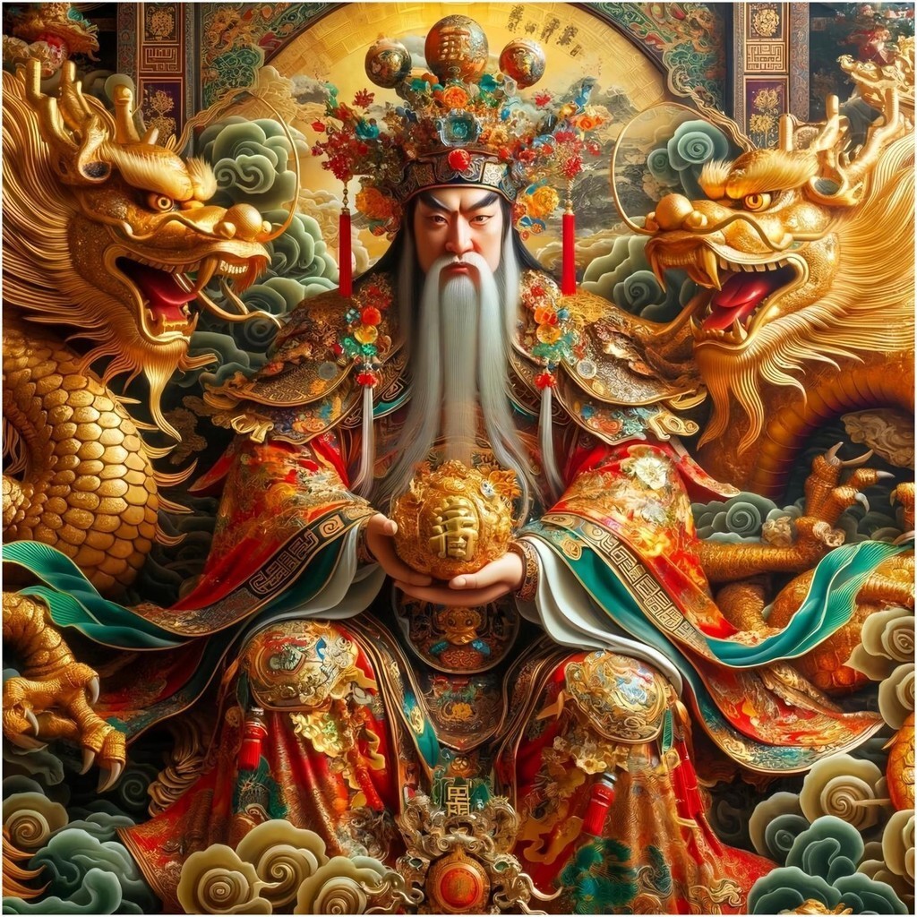 [Fengshengshui Qitang] God of Wealth God of Wealth Rolling in Town House เงินทําสติ๊กเกอร์ติดผนังแบนโปสเตอร์ประตูห้องนอนห้องนั่งเล่น Entrance Hot ราคา ถูกที่สุด ดีลบีเคเค แกลเลอรีภาพที่ 2