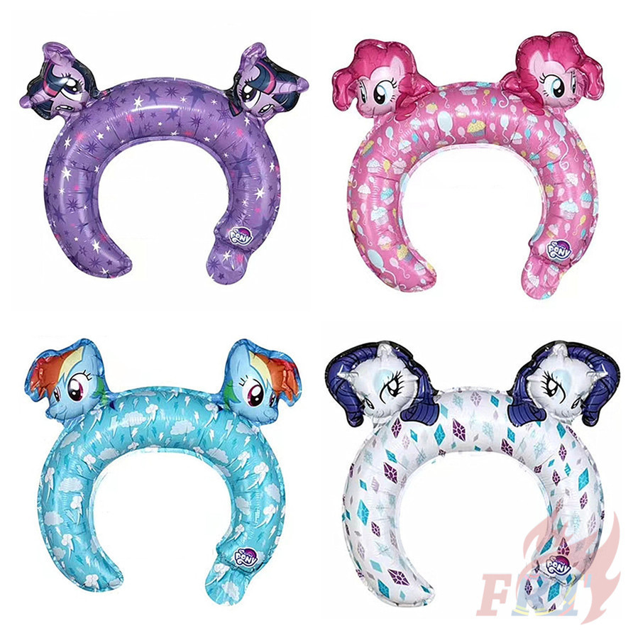 ♦ Party Decoration - Balloons ♦ 1Pc/4Pcs My Little Pony:Friendship Is Magic Aluminum Cartoon Design Birthday Party Decorations Kids Toy