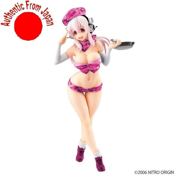 *ญี่ปุ่นนําเข้า* Sonicomi Super Sonico - Sonico - Concept Figure - Military ver FuRyu Anime Figure