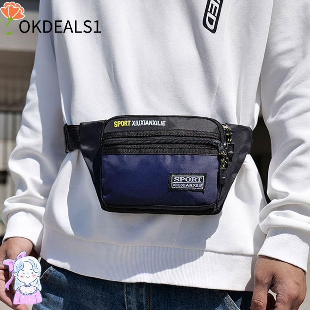 Dealshop กระเป๋าคาดเอว คาดอก ผ้าไนล่อน กันน้ํา อเนกประสงค์ แฟชั่นสําหรับผู้ชาย