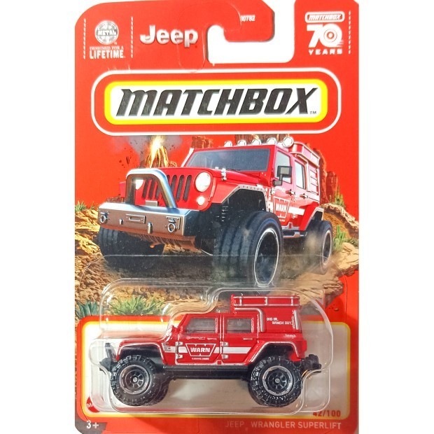 Matchbox Matchbox JEEP WRANGLER รถออฟโรด Red/JEEP WRANGLER 23R 42