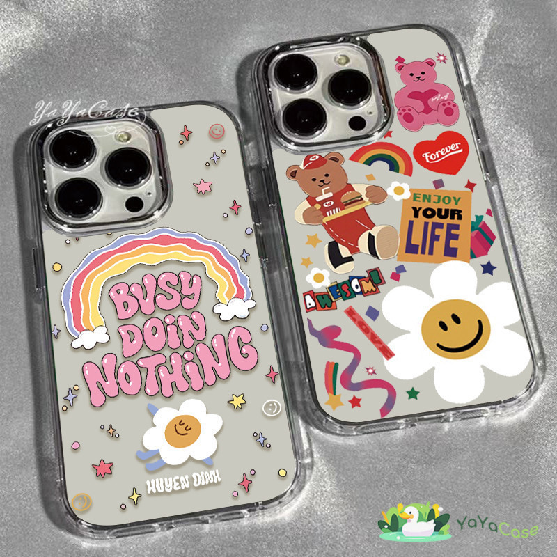 ซื้อ สำหรับ iPhone11 13 Case FOR เคสไอโฟน14 15 12 pro max 7 8 14 15 Plus X XR XS Max รูปแบบการ์ตูน รุ่น TPU โปร่งใส SOFT เคส