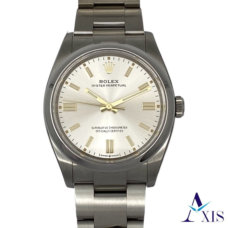 【 Domino 's Pizza Double Name 】ROLEX Oyster ถาวร 126000 นาฬิกาสแตนเลส Mechanical Automatic Silver di