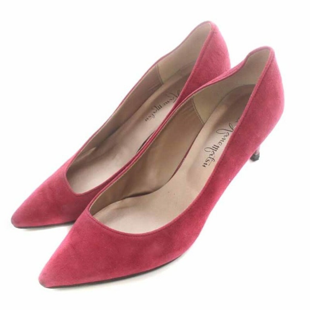 Ginza Kanematsu Pumps Suede Pointed Toe High Heels 25cm Pink Direct from Japan Secondhand