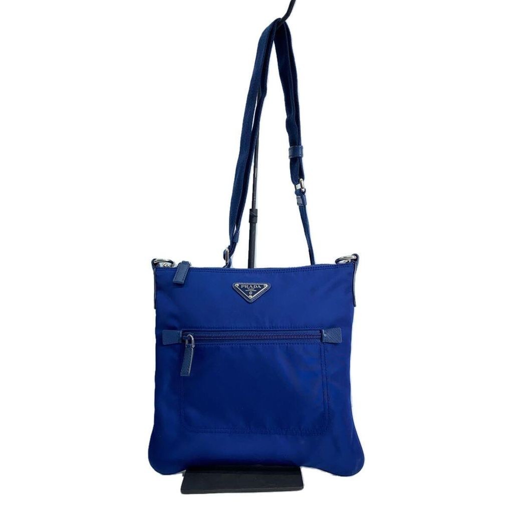 PRADA Shoulder Bag Tessuto Nylon Blue Direct from Japan Secondhand
