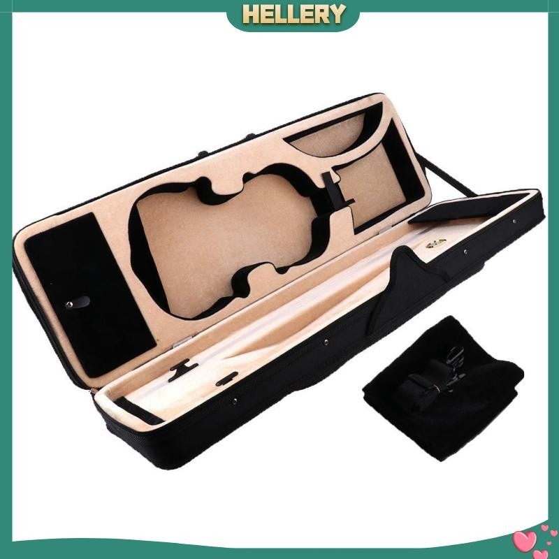 [HelleryTH ] 4/4 Violin Enhanced Foam Carrying Case Bag in Hygrometer Black