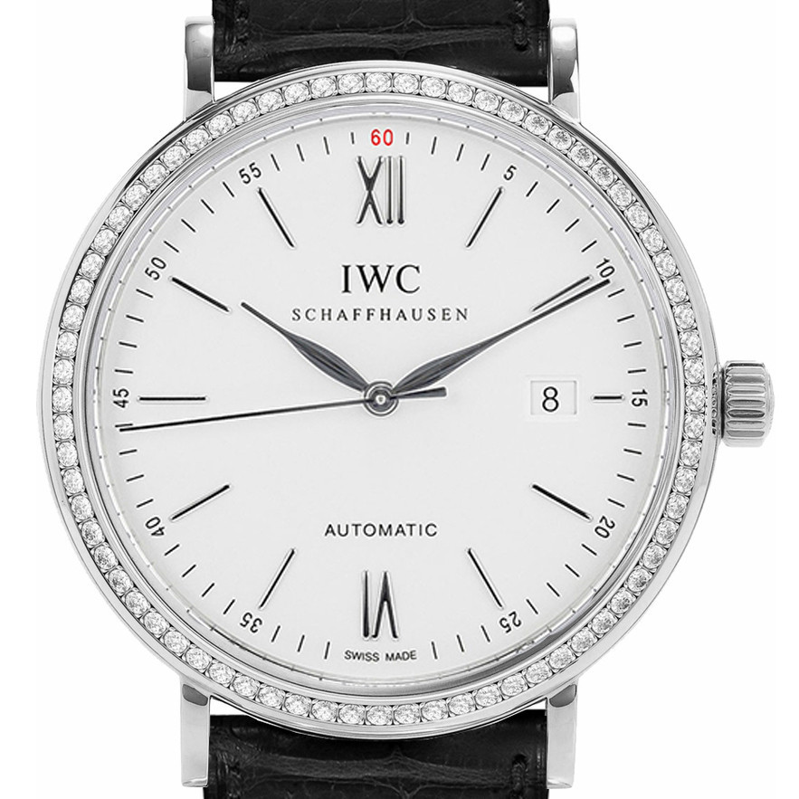Iwc IWC IWC Baitao Fino สแตนเลสนาฬิกากลไกอัตโนมัติชาย IW356501เพชรหลัง