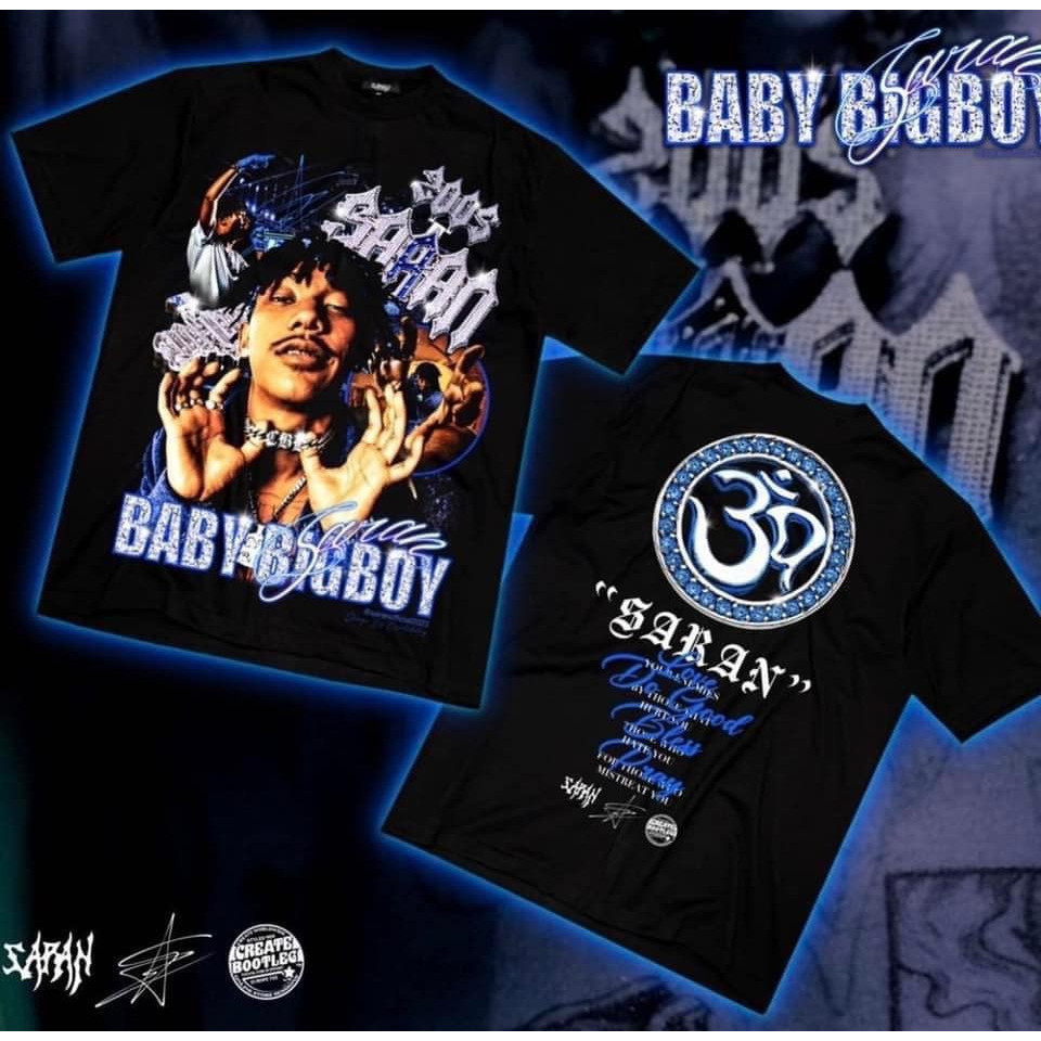 แฟชั่นฤดูร้อน เสื้อ 1Mill SARAN Baby BigBoy Cotton 100% s-5xl