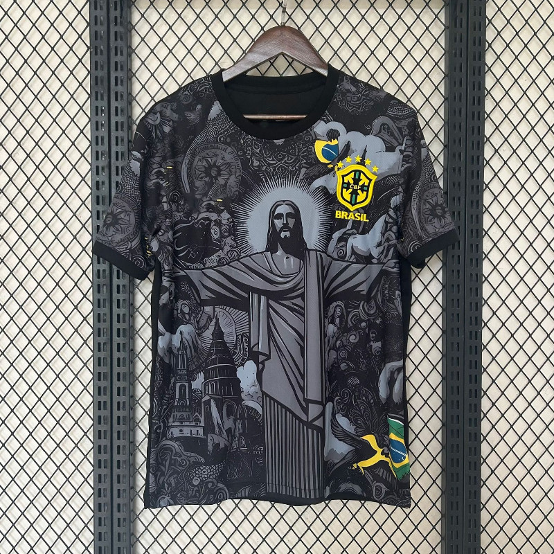 เสื ้ อฟุตบอล Brazil Jersey 24-25 Black Special Edition