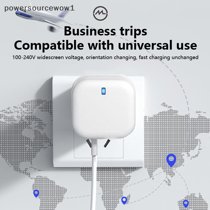 Wow พอร์ตคู่ USb-C PD Charger ประเภท C Power Adaterpers 40W 20W Eu US UK Wall Charger ปลั๊กสําหรับ IPhone 12 13 14 Samsung S22 S23 Htc Lg TH
