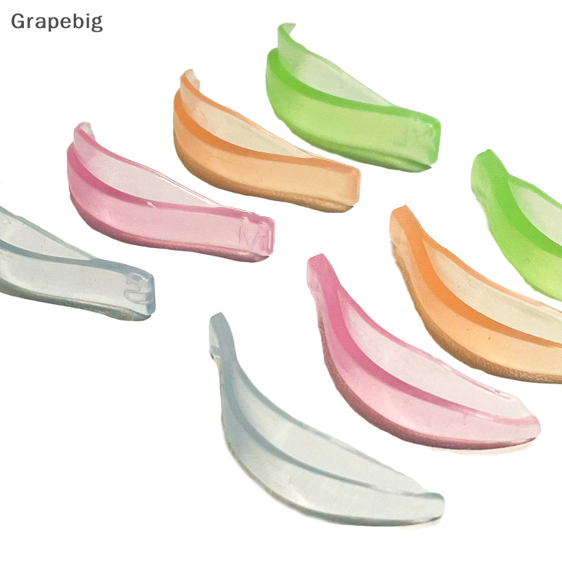 <Grapebig> 4คู่jelly Color Eyelash Perming PadสีสันReusable False Eye Lash Curlerแพทช์Lash Lift Shield Padร้านเสริมสวยNice