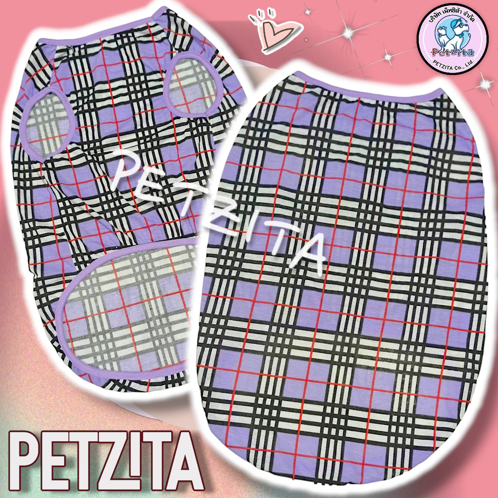 🇹🇭พร้อมส่ง🇹🇭 XS-6XL✨️🟪🟦 เสื้อแขนกุดลายสก๊อต เบอเบอรี่ เสื้อสุนัข ชุดหมา แมว สุนัขพันธุ์ใหญ่ & หมาพันธุ์เล็ก - รูปที่ 7