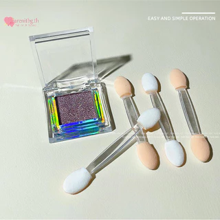 RENBG 20 ชิ้น Dual Sided อายแชโดว์ฟองน้ํา Applicators ทิ้ง Horaphic Chrome กระจกเล็บแปรงเล็บเครื่องมือ TH