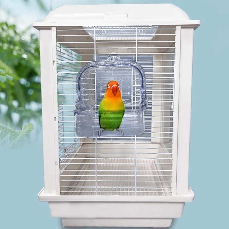 วิ่ง กล่องอาบน้ํานกห้องอาบน้ําแบบใสสําหรับกรงนกขนาดใหญ่ขนาดเล็กห้องเพาะพันธุ์ - รูปที่ 7