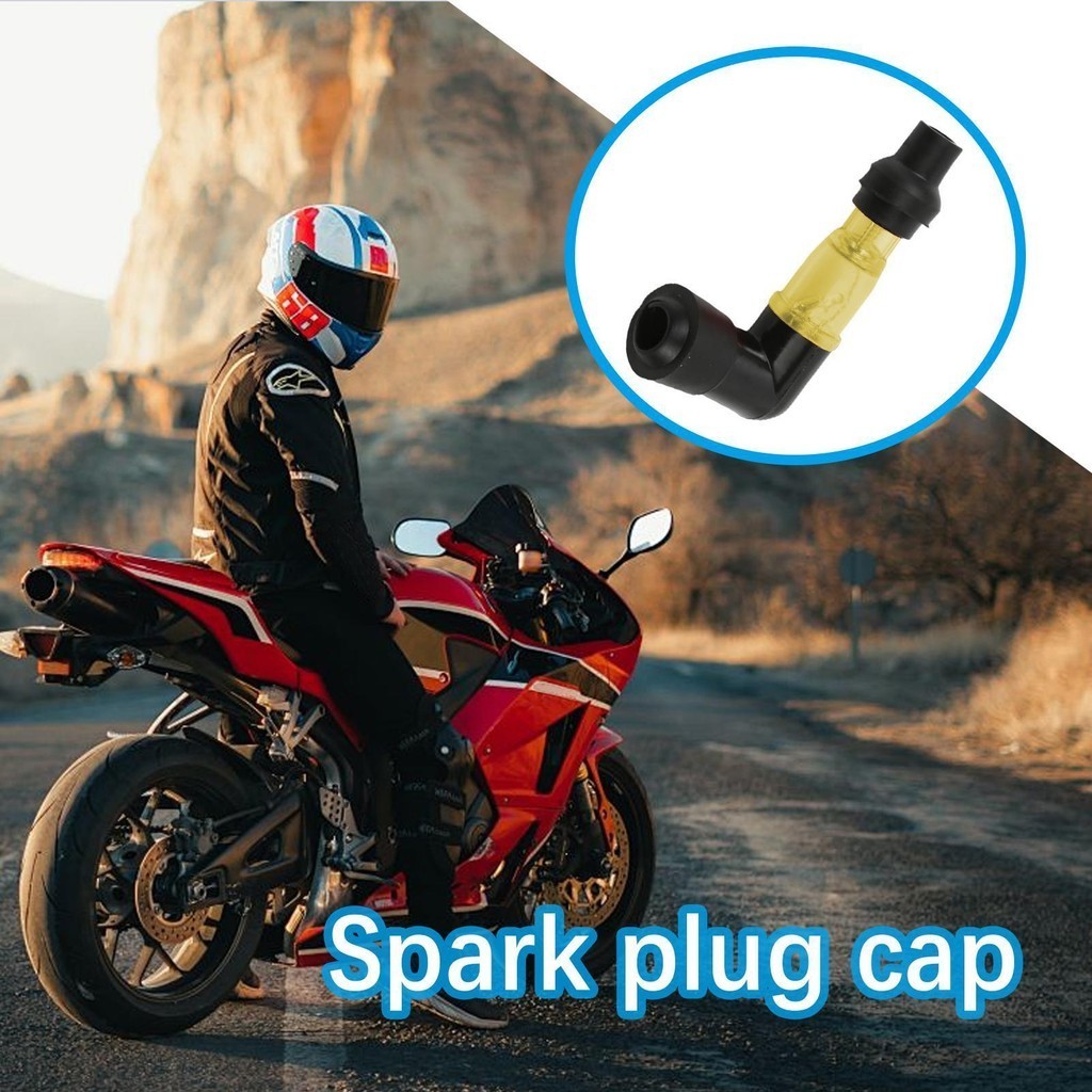 กระพริบ Spark Plug ตัวต ้ านทานกระพริบ Spark Plug สําหรับรถจักรยานยนต ์ Motocross Flash Spark Plug Boot ฝาครอบ saercbth