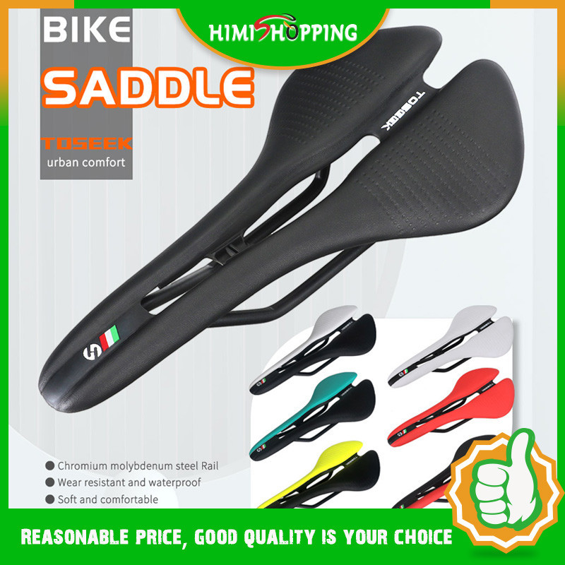 Toseek จักรยานที ่ นั ่ ง MTB จักรยานเสือหมอบอาน EVA ไมโครไฟเบอร ์ Ultralight Breathable สบายเบาะนั ่ งจักรยาน Racing อาน