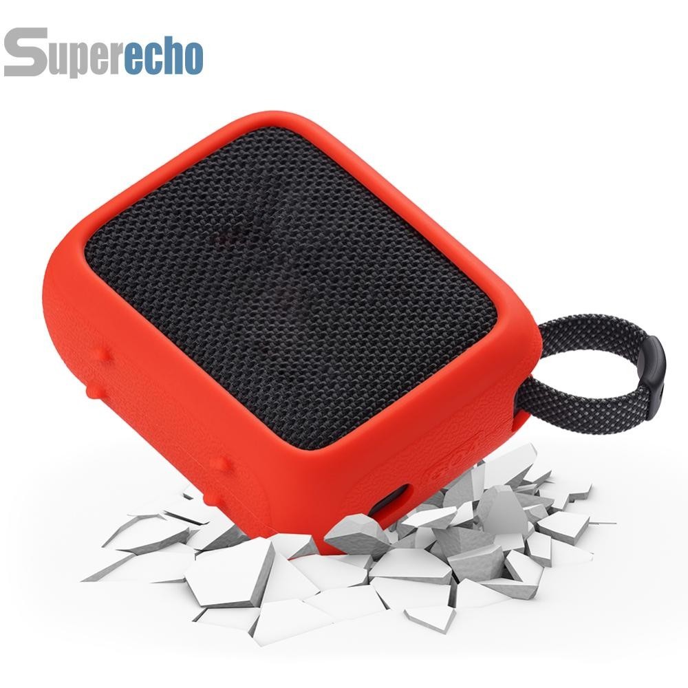 เคสซิลิโคนลําโพงป ้ องกันรอยขีดข ่ วนพร ้ อมคาราบิเนอร ์ สําหรับ JBL GO 4 [suprecho.th ]