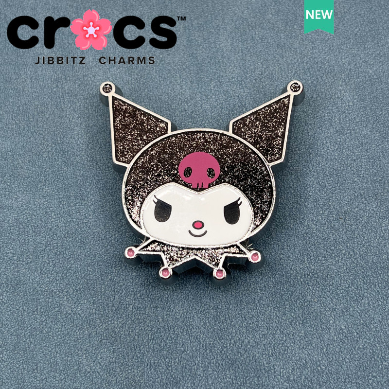JIBBITZ Crocs charms ตัวติดรองเท้า Melody Kuromi โลหะ ตัวติดรองเท้า Crocs