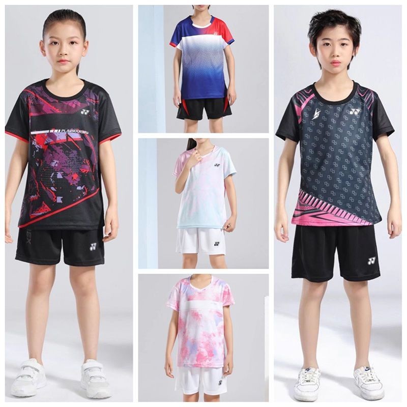 ใหม ่ yy ชุดกีฬาแบดมินตันชายหญิงเด ็ กนักเรียนชุดฝึกซ ้ อมเทนนิส