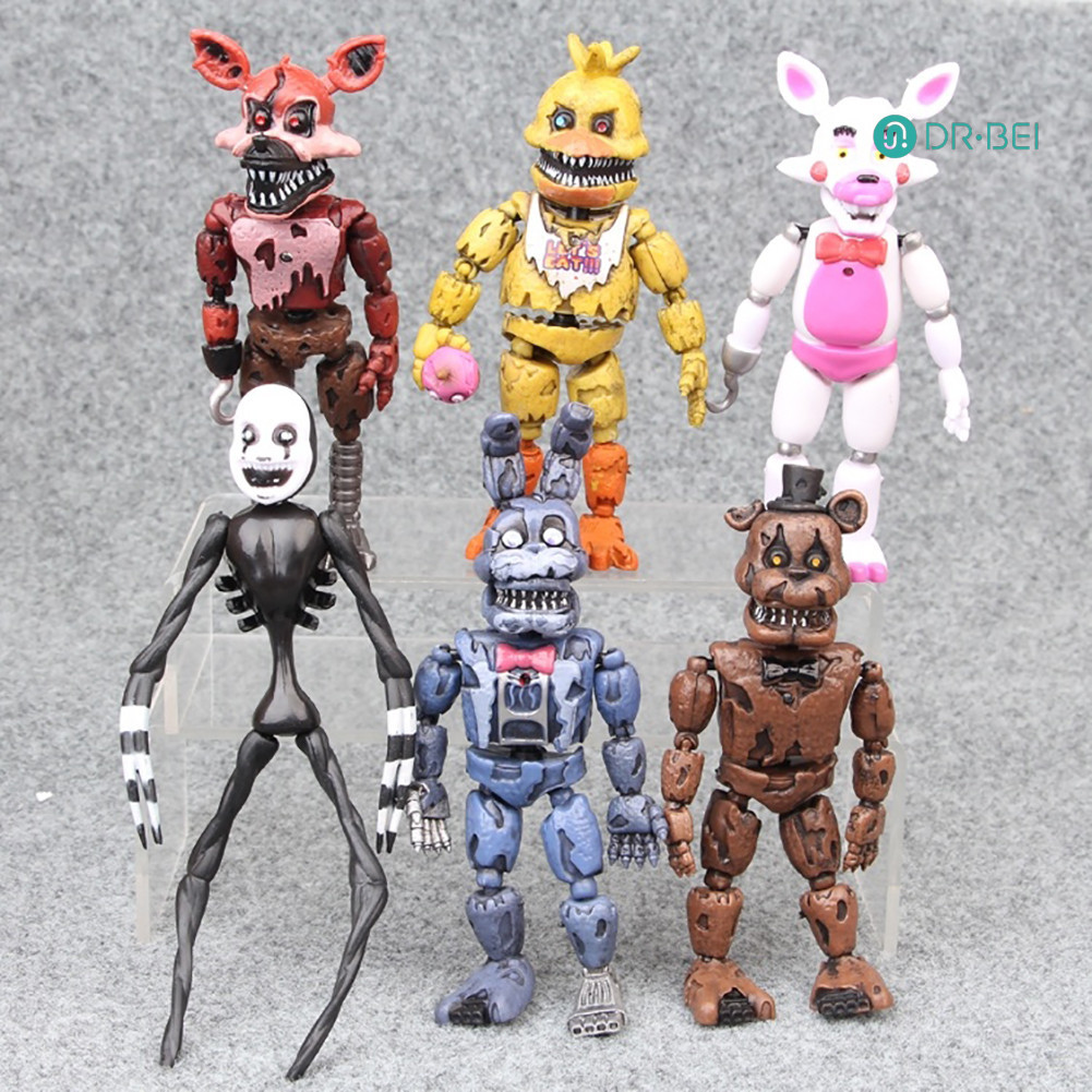 Dr.bei Five Nights Action Figures LED ที ่ ถอดออกได ้ เด ็ กตุ ๊ กตาของเล ่ นของขวัญ