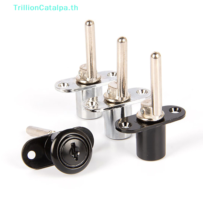 Trillioncatalpa สังกะสีอัลลอยด์โต๊ะคอมพิวเตอร์ตู้กล่องจดหมายลิ้นชักตู้ลิ้นชักตู้ลิ้นชัก Cam ล็อคพร้อมปุ่ม TH