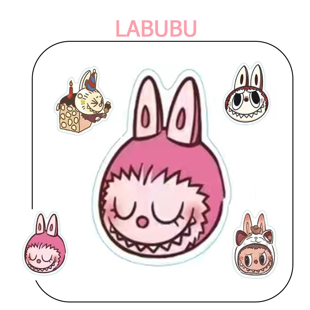 สมุดสติ๊กเกอร์ลาย LABUBU น่ารัก เหมาะสําหรับเป็นของขวัญให้เพื่อนๆ ตกแต่งไอเทมต่างๆ
