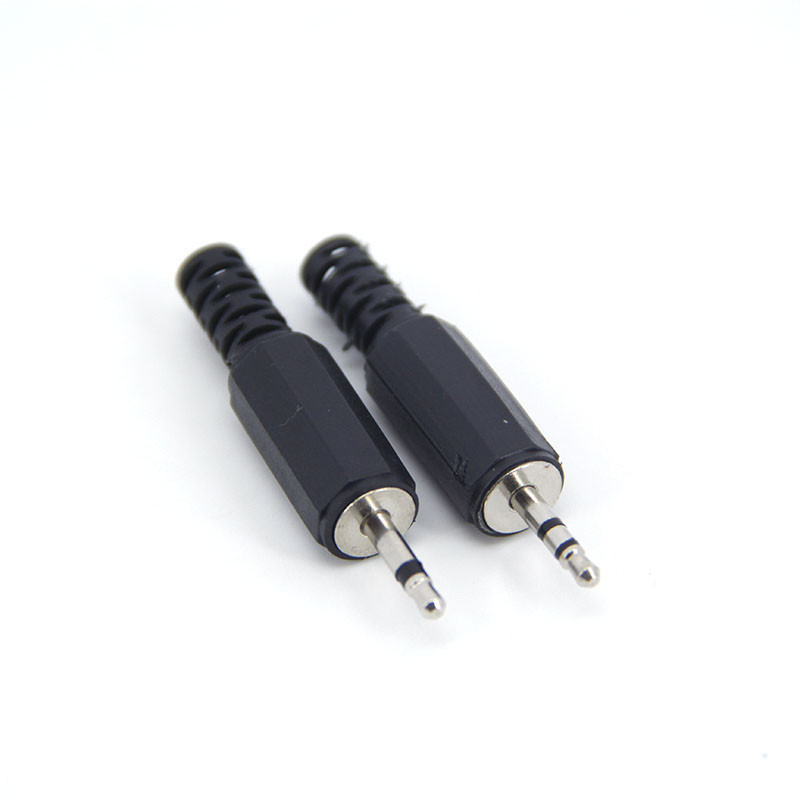 แจ็คตัวผู้ 2.5 มม. 2 3 เสา Audio Mono Stereo Plug ปลั๊กเชื่อมสายเคเบิล