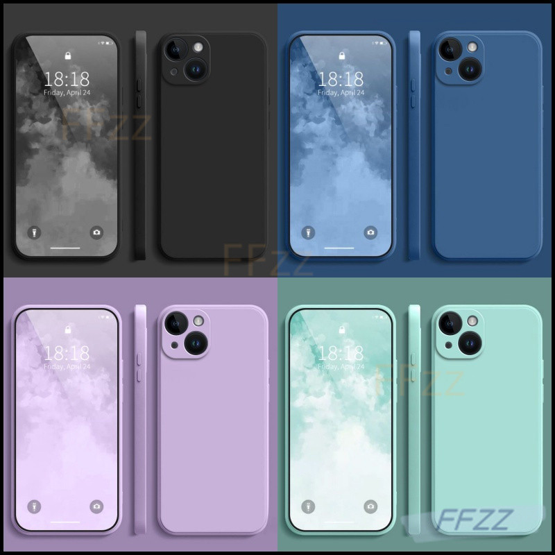 เคส iPhone 13/13 pro/13 pro max/12/12 pro/12 pro max Macaron เคสป ้ องกันสีทึบเลนส ์ กันรอยขีดข ่ วน 3BYT
