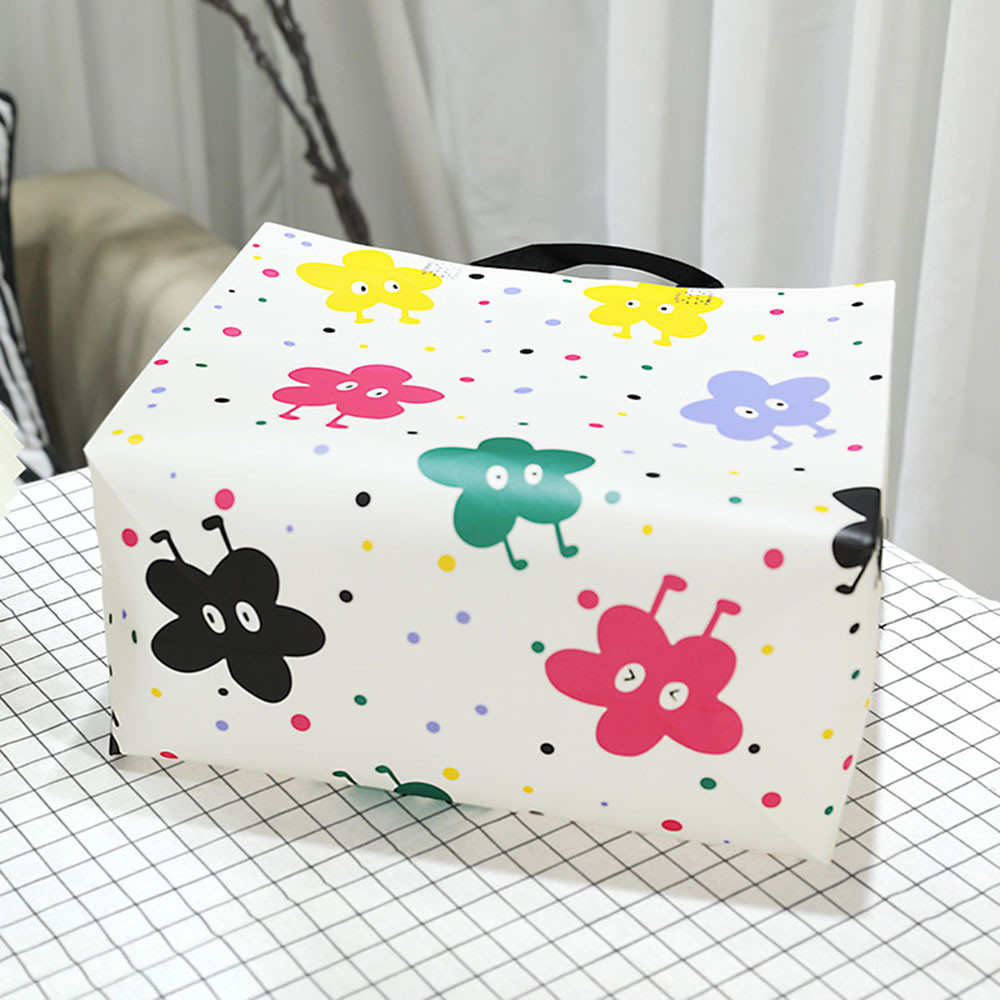 Eco Bag Grocery Takeaway กระเป๋าช้อปปิ้งไม่ทอฟิล์มพับเคลือบนํามาใช้ใหม่การ์ตูนน่ารัก