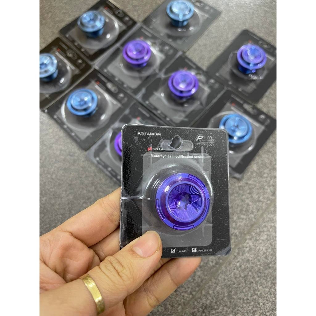 (Packing Ptitanium) P2 Oil Cap M20 สําหรับ Honda Yamha Suzuki