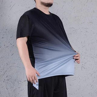 เสื้อออกกำลังกายไซส์ใหญ่ ไซส์ใหญ่ 1XL-7XL เสื้อกีฬาไซส์ใหญ่ "ผู้ชาย คนอ้วน" แห้งไว ยืดเยอะ