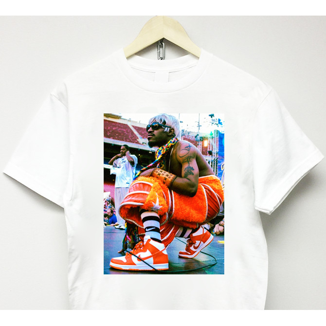 Andre 3000 เสื้อยืด Vtg Rap Tee Outkast 90S Astroworld Tour Merch คอนเสิร์ต