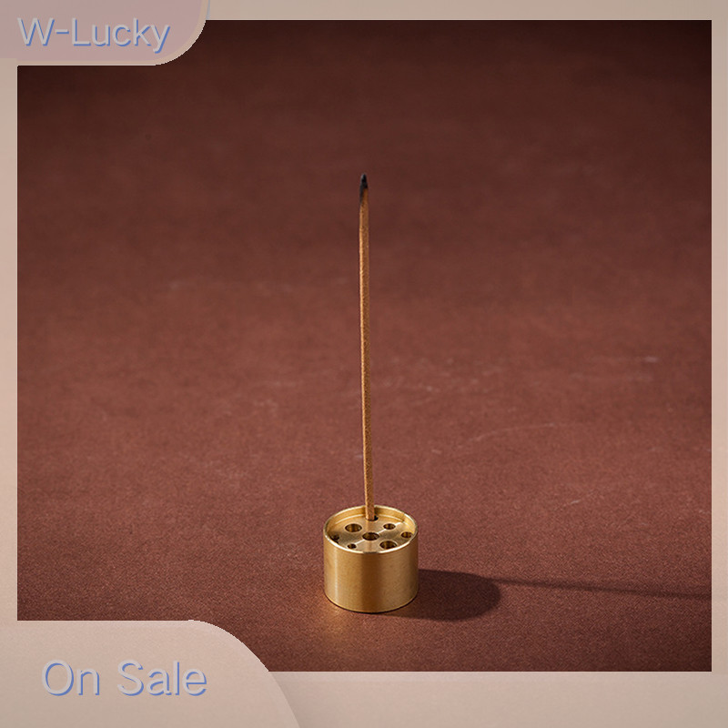 W-lucky S/M/L ทองเหลืองเก ้ าหลุม Stick ผู ้ ถือธูปในครัวเรือนในร ่ มสายธูป Burner ตกแต ่ งบ ้ านหัตถกรรม Nice